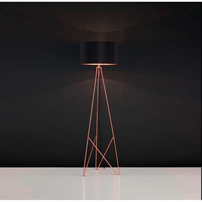 Kupfer design Stehlampe Metall, Viola, mit Schalter