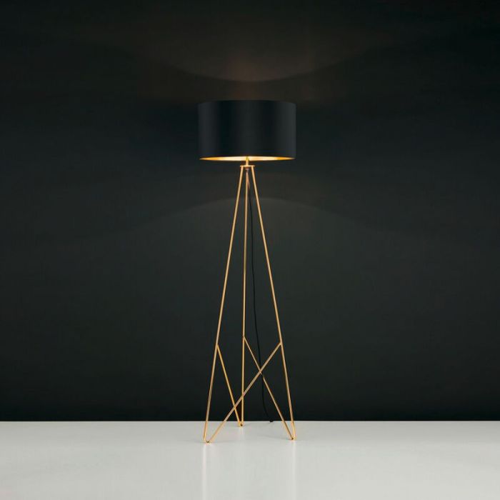Goldene design Stehlampe Metall, Viola, mit Schalter