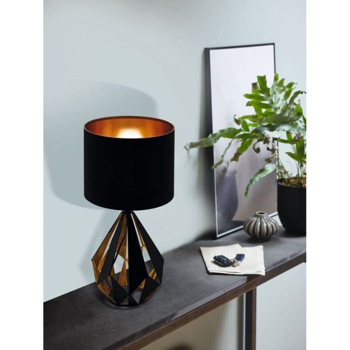 Schwarze design Tischleuchte Stahl, Acri, mit Schalter