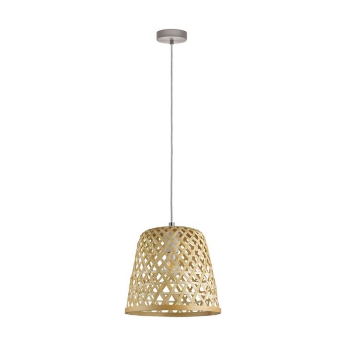 Rattan Pendelleuchte Braun, Durkje