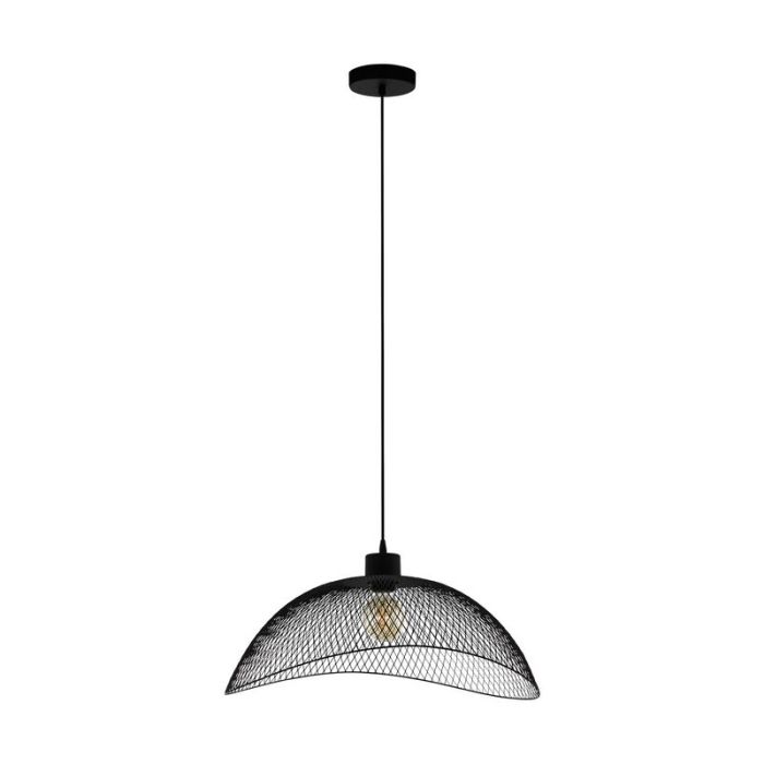 Schwarze industrielle Pendelleuchte Stahl, Ritish