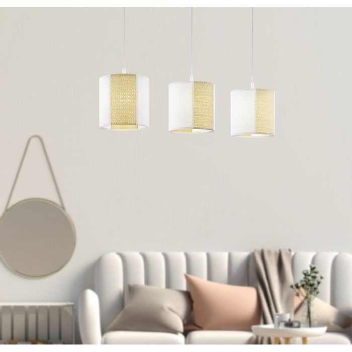 Papier Pendelleuchte Weiß, Harmjan
