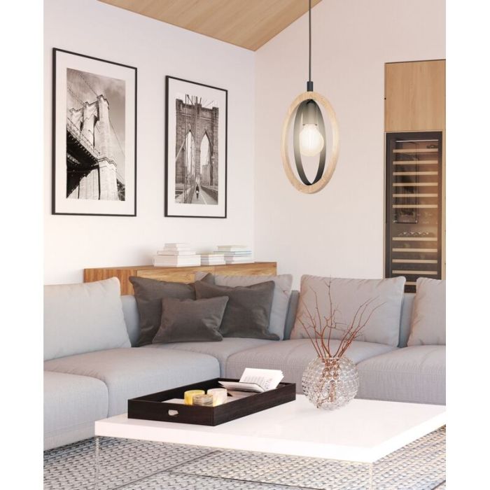 Holz Pendelleuchte Landhaus, Angeline