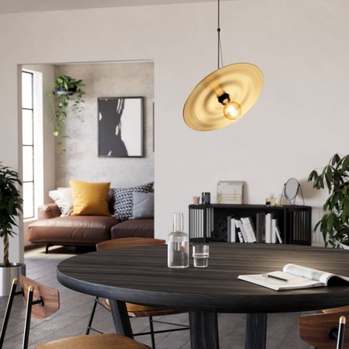 Messing design Pendelleuchte Stahl, Jesmer