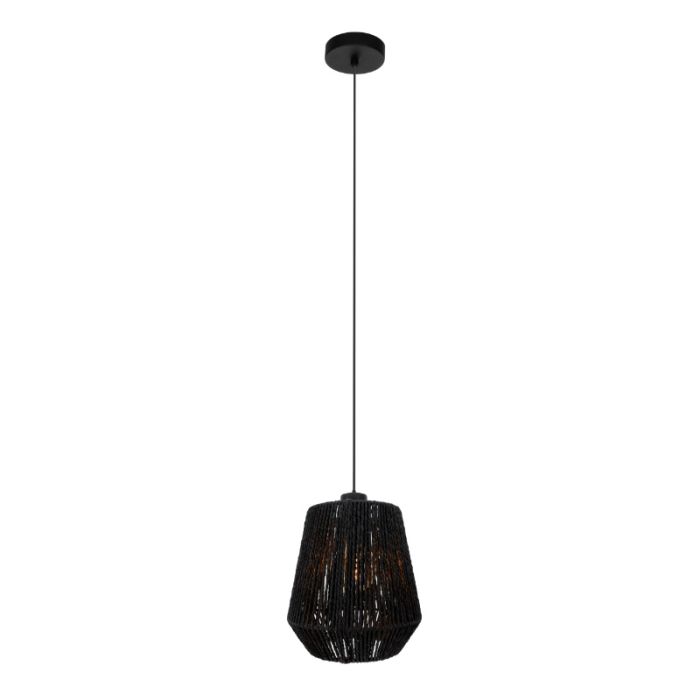Papier Pendelleuchte Schwarz, Caine