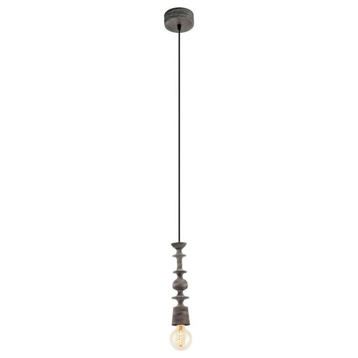 Holz Pendelleuchte Schwarz, Abel