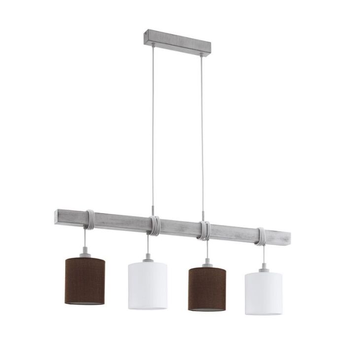 Holz Pendelleuchte Weiß, Anton