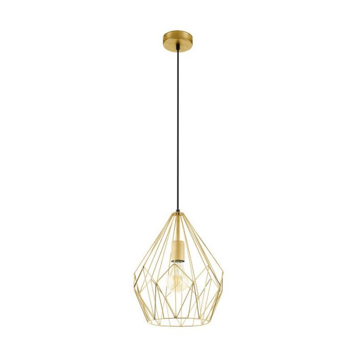 Goldene industrielle Pendelleuchte Metall, Acri