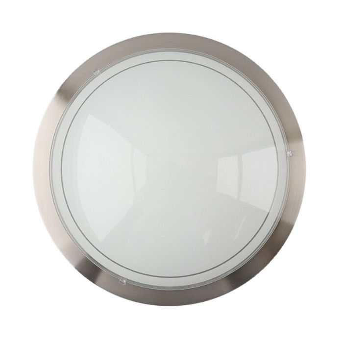 Nickel Deckenlampe Glas, Agena