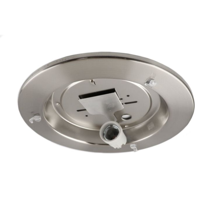 Nickel Deckenlampe Glas, Agena