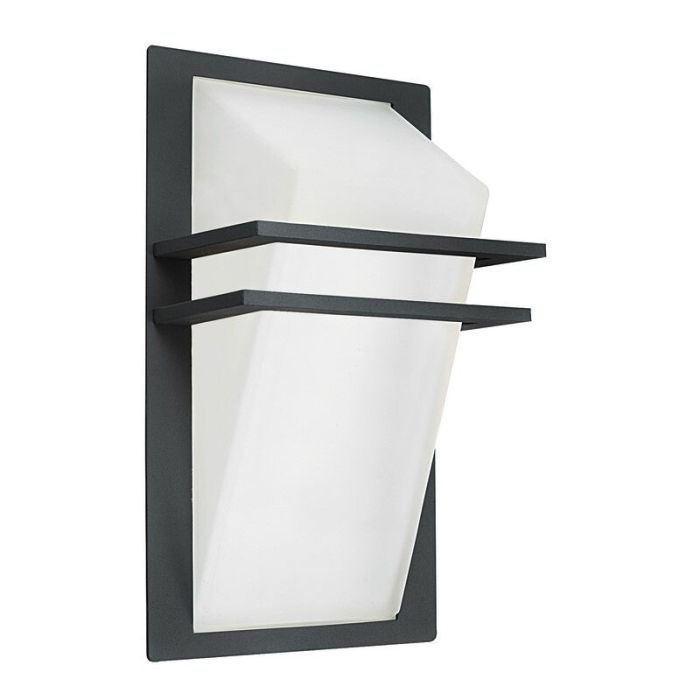 Anthrazit Außenleuchte Glas, Dae, IP44