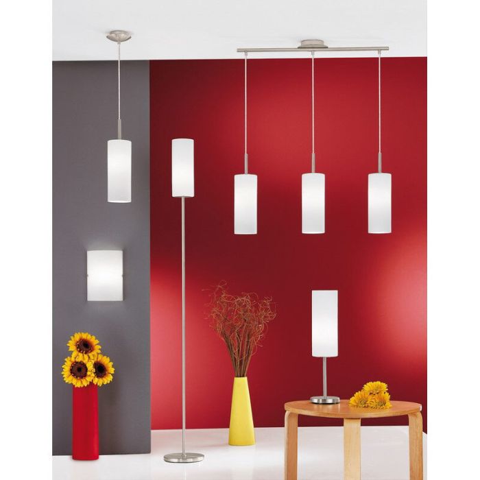 Nickel Pendelleuchte Glas, Ciuda