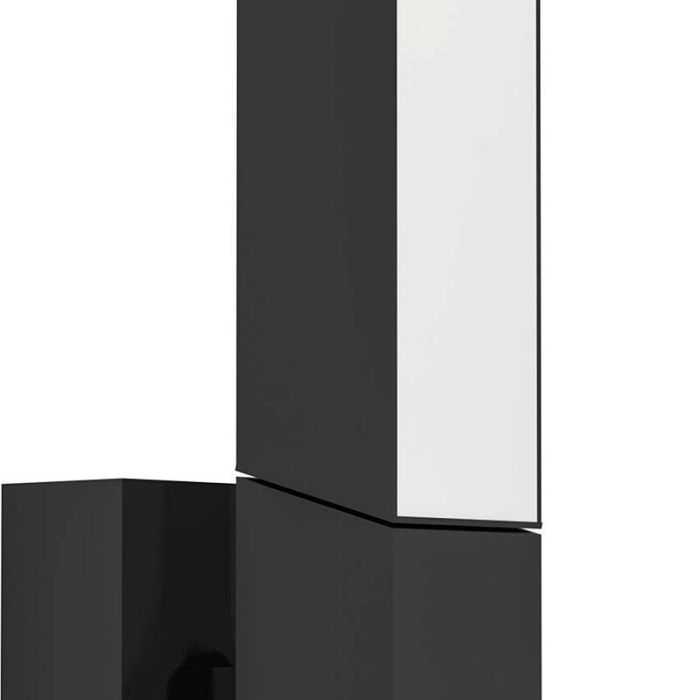 Schwarze moderne Außenleuchte Aluminium, Salman, 4,5W, 3000K LED, IP44
