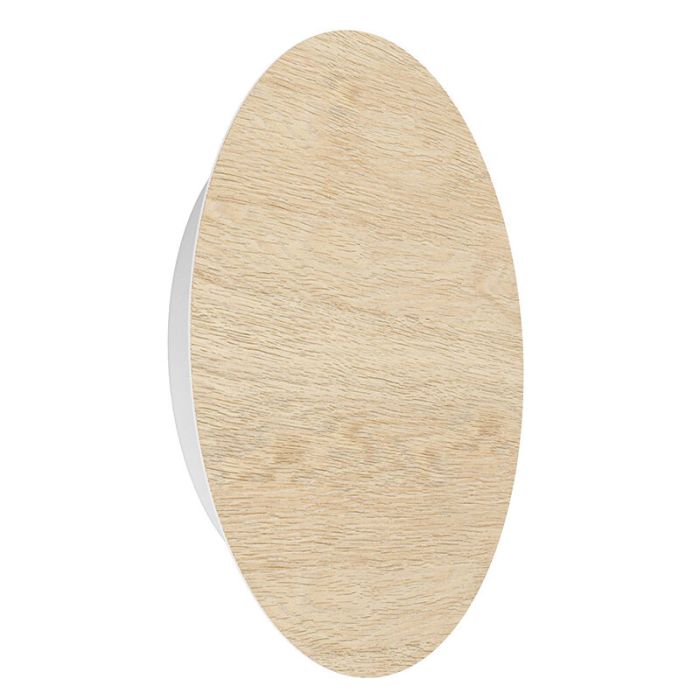 Braune moderne Wandleuchte Holz, Aisling, 9,2W, 3000K LED