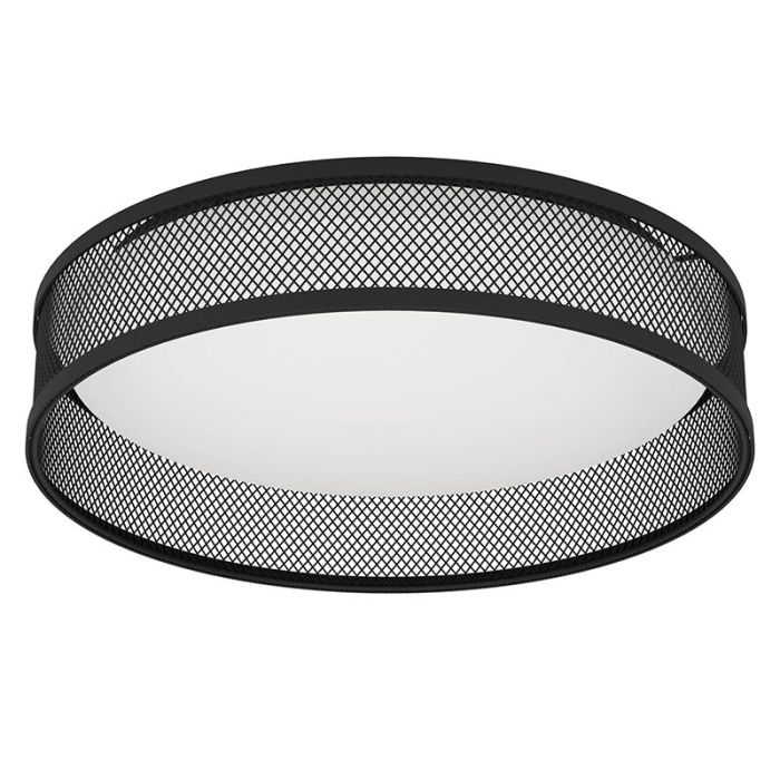 Schwarze Deckenlampe Stahl, Jolene, 20W, 3000K LED