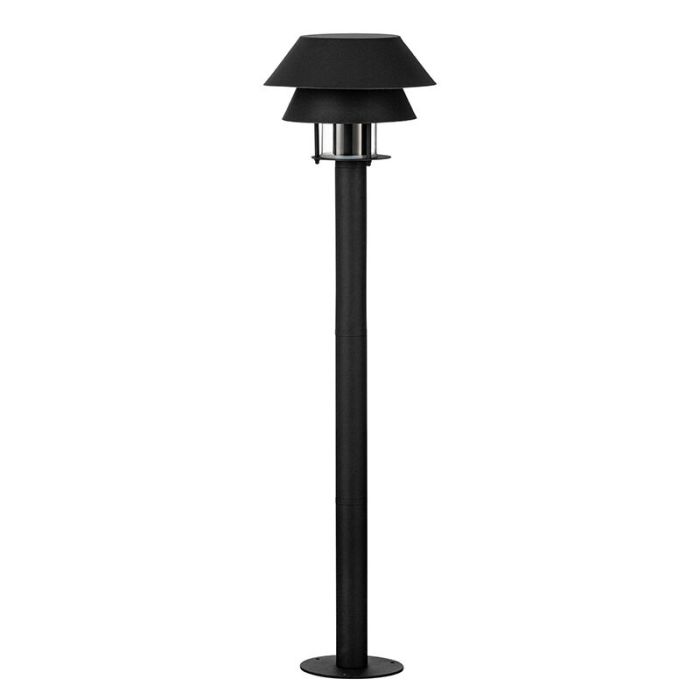 Schwarze Außenleuchte Stahl, Cindy, IP65