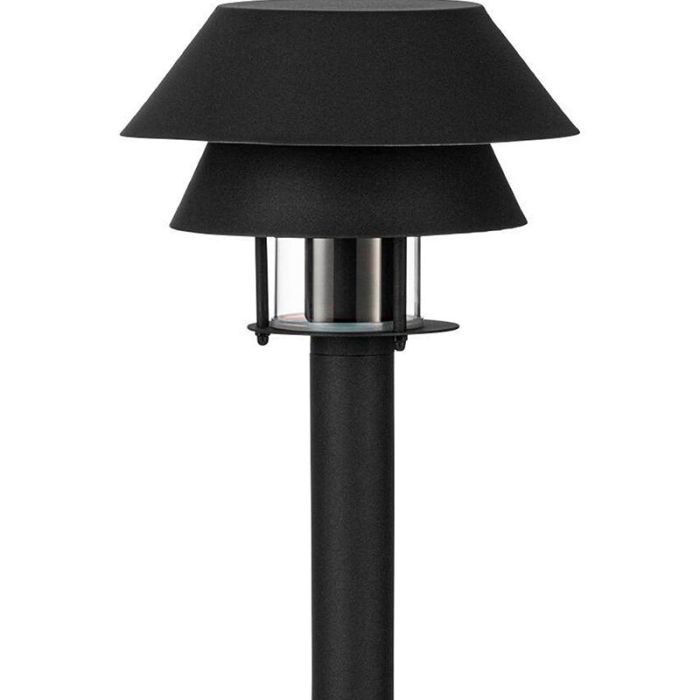 Schwarze Außenleuchte Stahl, Cindy, IP65