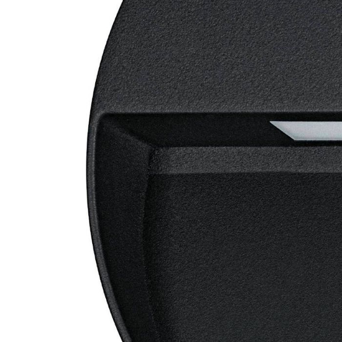 Schwarze moderne Außenleuchte Aluminium, Lamar, 4,8W, warm- bis kaltweiß einstellbare LED, IP65