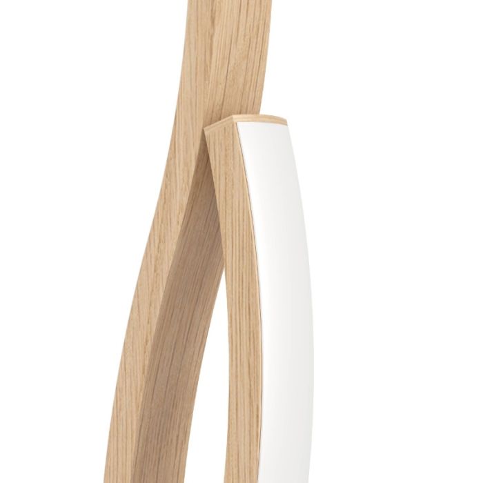 Braune design Tischleuchte Stahl, Tevin, 12W, 4000K LED, mit Schalter