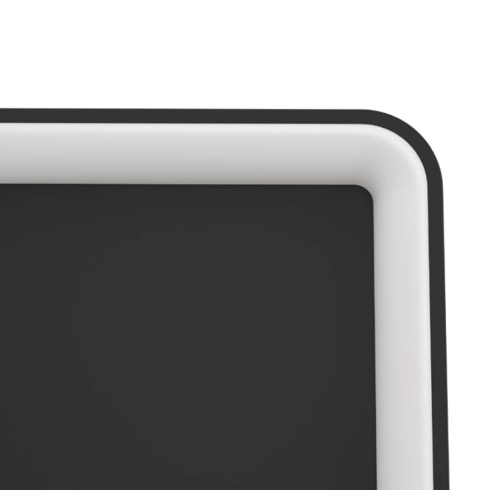 Schwarze moderne Deckenleuchte Kunststoff, Shauni, 12W, warm- bis kaltweiß einstellbare LED, mit Fernbedienung