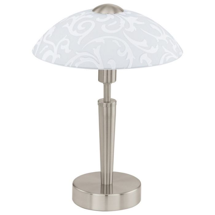 Nickel antik Tischleuchte Stahl, Adi, mit Touch-Dimmer