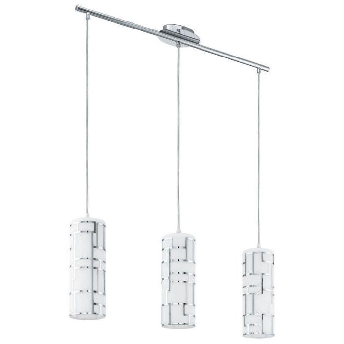 Weiße moderne Pendelleuchte Glas, Cadore