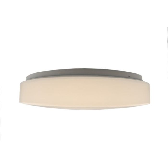 Weiße Deckenlampe Kunststoff, Reda, 16W, warm- bis kaltweiß einstellbare LED