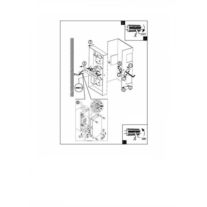 Silberne moderne Außenleuchte Kunststoff, Maegan, 3W, 3000K LED, IP44