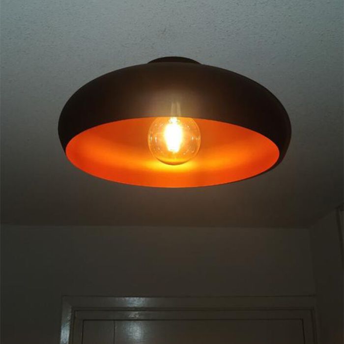 Kupfer industrielle Deckenlampe Metall, Egine