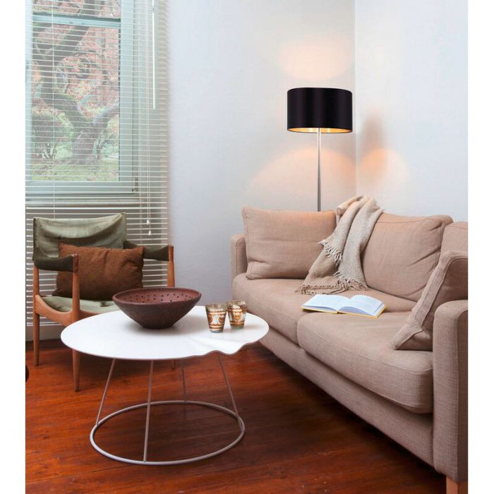 Goldene moderne Stehlampe Stoff, Terme, mit Schalter
