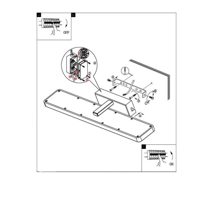 Chrom moderne Wandleuchte Kunststoff, Jan, 5W, 3000K LED, IP44