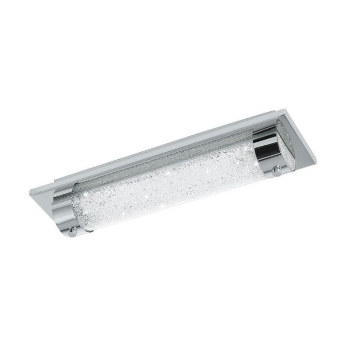 Chrom design Deckenleuchte Glas, Iris, 8W, 4000K LED, IP44