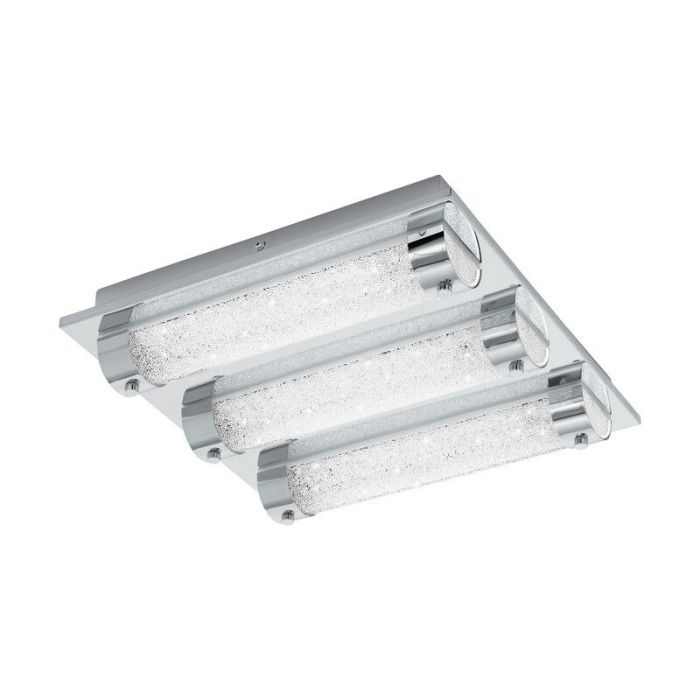 Chrom design Deckenleuchte Glas, Iris, 7W, 4000K LED, IP44