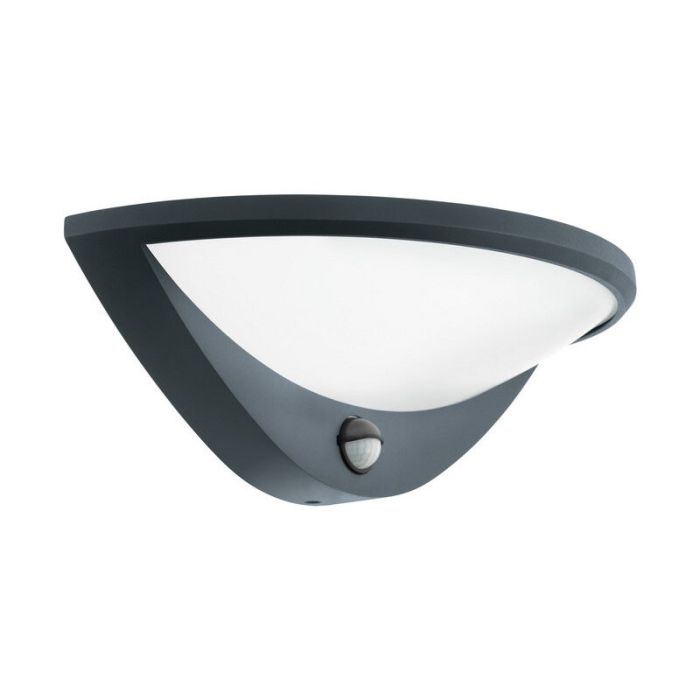 Anthrazit Außen Wandleuchte mit Bewegungsmelder Aluminium, Ryan, IP44