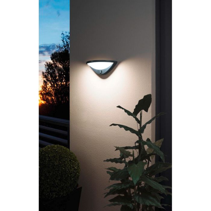 Anthrazit Außen Wandleuchte mit Bewegungsmelder Aluminium, Ryan, IP44