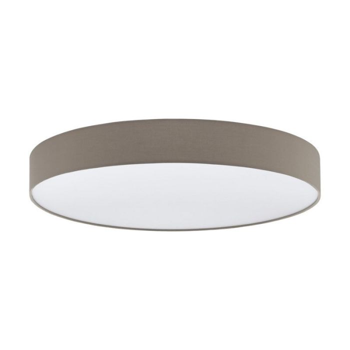 Taupe moderne Deckenleuchte Kunststoff, Sila, 60W, warm- bis kaltweiß einstellbare LED, mit Fernbedienung