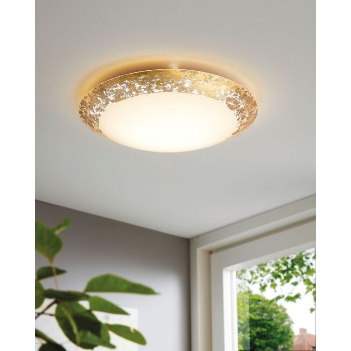 Goldene Deckenlampe Stahl, Jovanka, 16W, 3000K LED