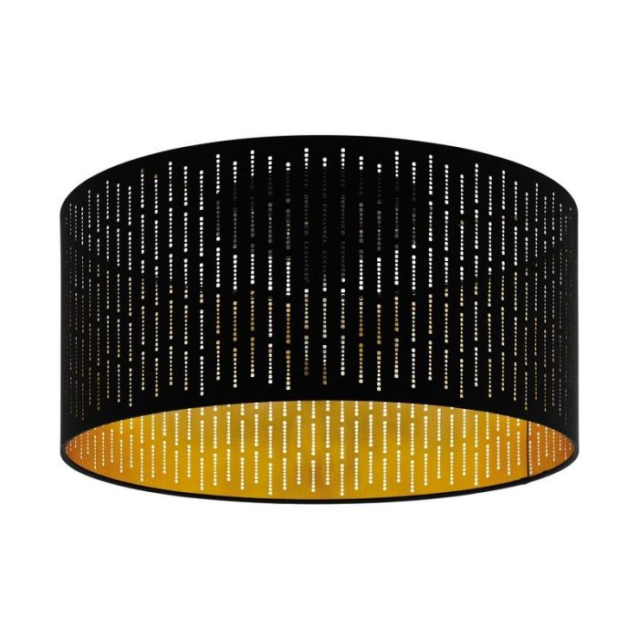 Schwarze moderne Deckenlampe Stahl, Yori