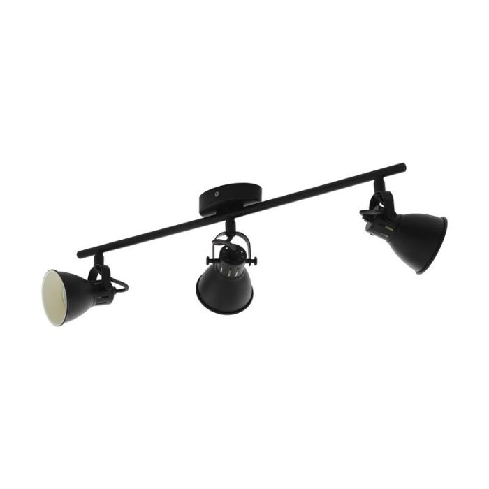 Schwarze vintage Deckenstrahler Stahl, Tinke