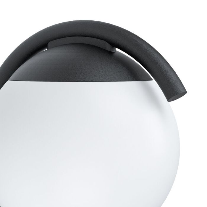 Schwarze moderne Außenleuchte Stahl, Lynne, IP44