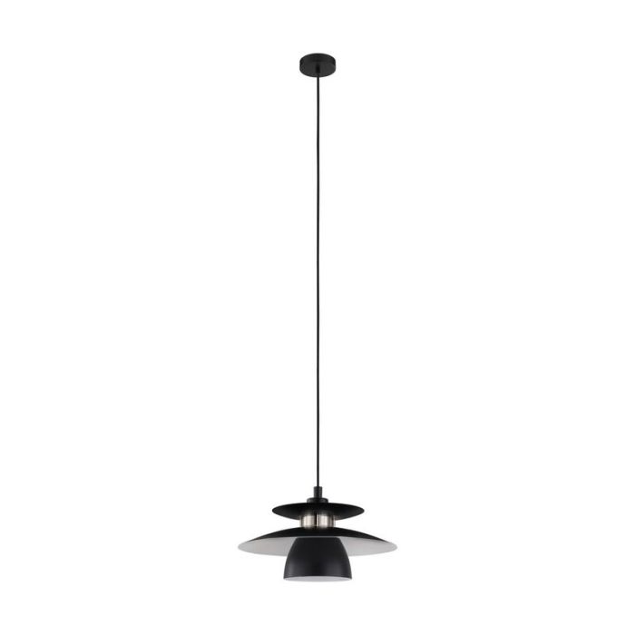 Schwarze design Pendelleuchte Stahl, Lariana