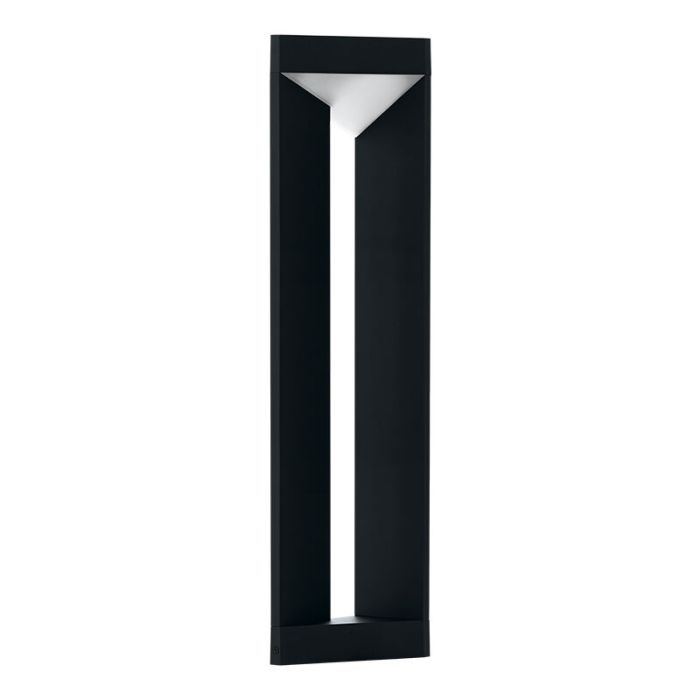 Schwarze moderne Außenleuchte Aluminium, Lyke, 10W, 3000K LED, IP54
