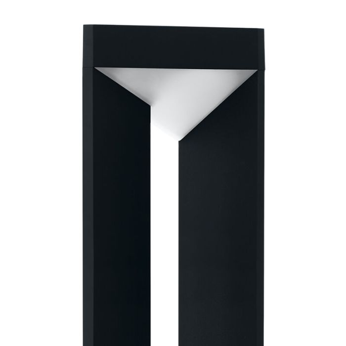 Schwarze moderne Außenleuchte Aluminium, Lyke, 10W, 3000K LED, IP54