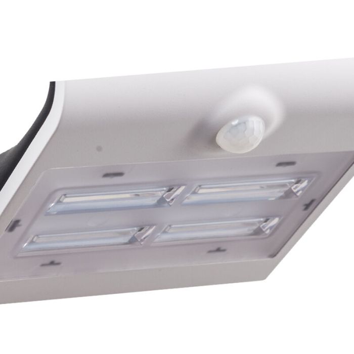 Weiße moderne Außen Wandleuchte mit Bewegungsmelder Kunststoff, Lydie, 3,2W, in Lichtfarbe einstellbare LED, IP54
