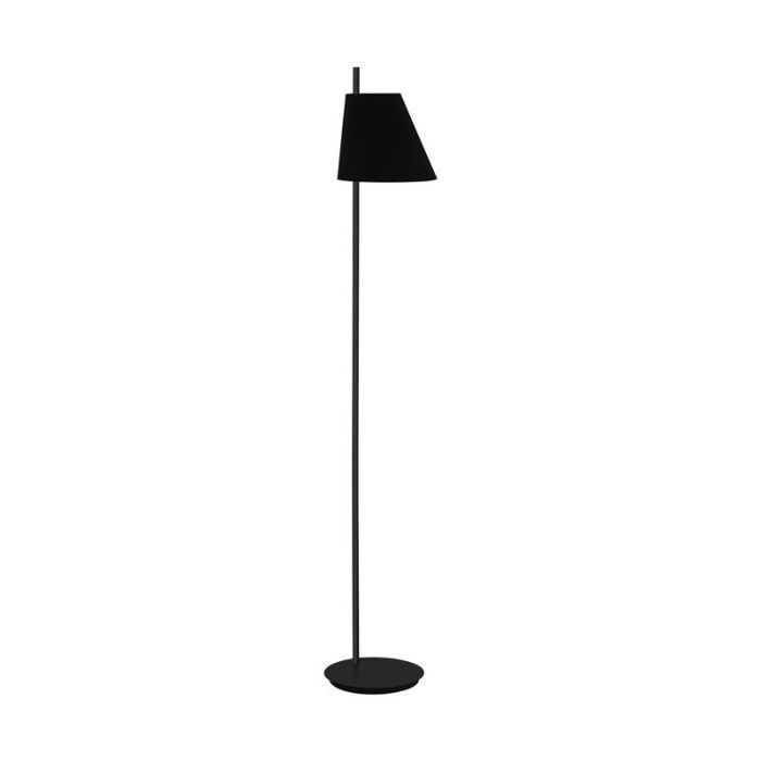 Schwarze moderne Stehlampe Stahl, Milicia, mit Schalter