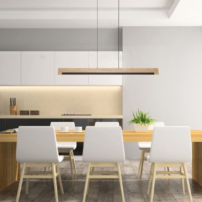 Holz Pendelleuchte Landhaus, Ludovica, 25W, 3000K LED