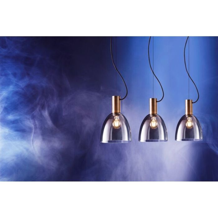 Bronze moderne Pendelleuchte Glas, Driek