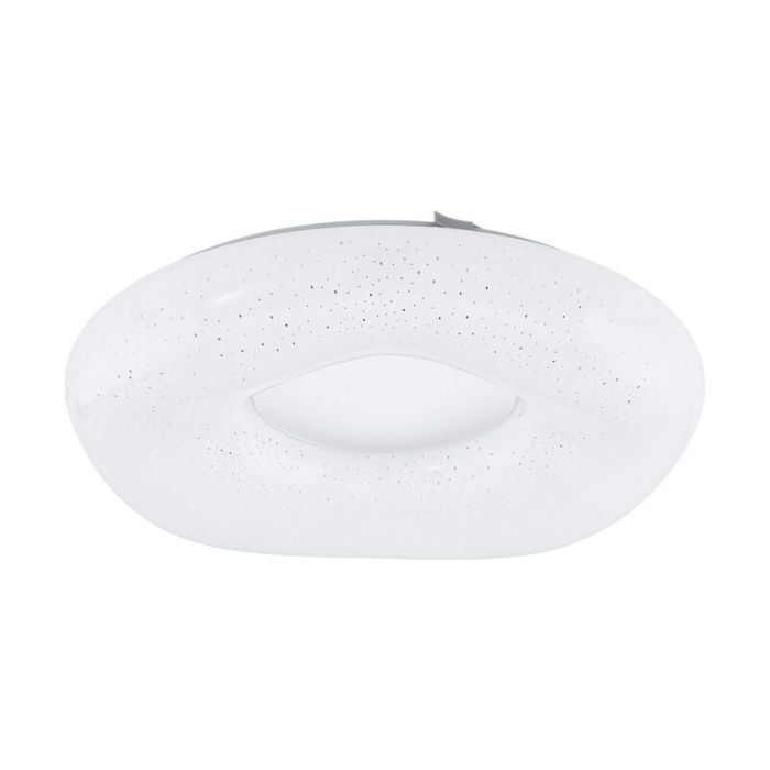 Weiße Deckenlampe Stahl, Ziya, 18W, in Lichtfarbe einstellbare LED