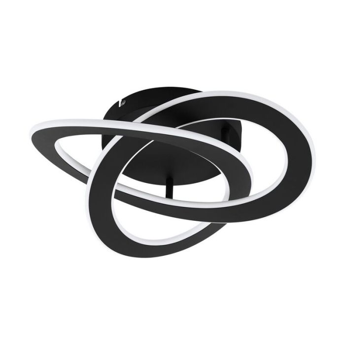 Schwarze moderne Deckenlampe Aluminium, Sikko, 35W, 4000K LED
