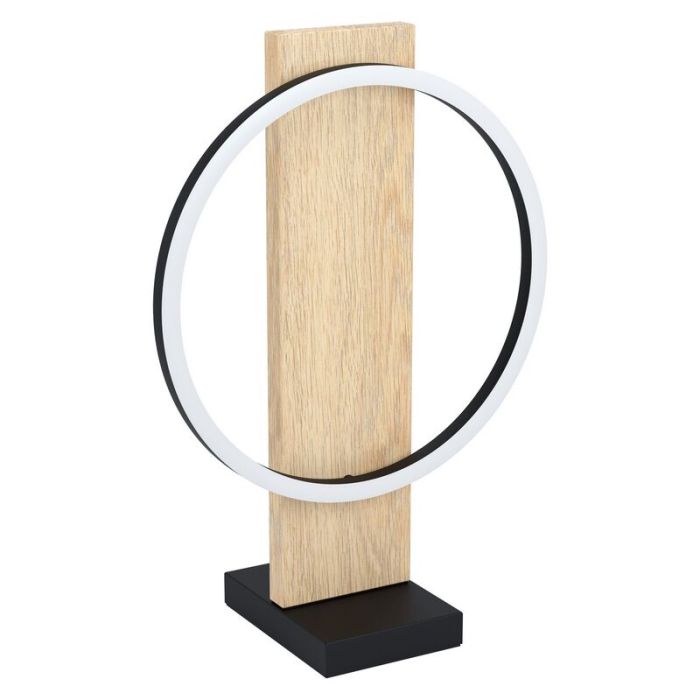 Holz Tischleuchte Braun, Annebel, 12W, 3000K LED, mit Schalter